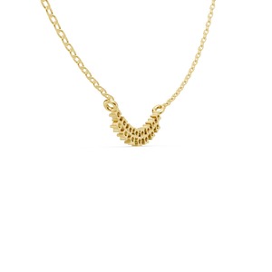 Collier en or jaune 9 carats de qualité supérieure pour femmes, bijoux élégants en diamants pour femmes, bijoux fins de luxe, cadeau pour mariage - Product Image 4