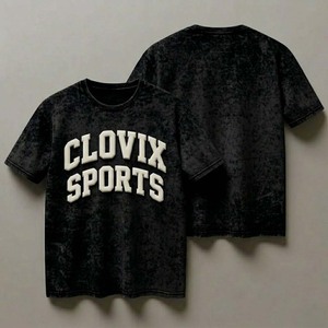 T-shirt unisexe streetwear en gros, délavé à la pierre et à l'acide, personnalisable, sérigraphie de haute qualité, meilleur matériau - Product Image 5