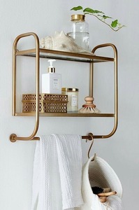 Wall Mounted Black Metal <b>Towel</b> Rack Modern Bathroom Storage Organizer <b>Towel</b> Hanging <b>Rail</b> Luxury Black Bathroom <b>Towel</b> <b>Rail</b> Multi - Product Image 5