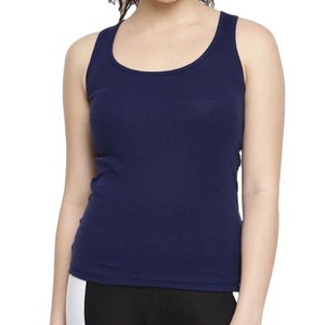 Women's <b>Navy</b> Blue Tank <b>Tops</b> Casual Solid Color Sleeveless <b>Tops</b> Regular Length Workout Shirts <b>Top</b> Trending - Product Image 1