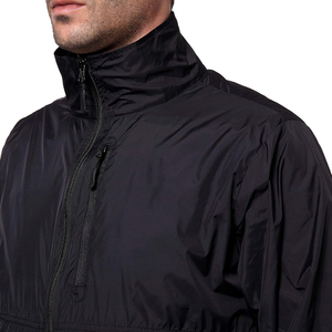Veste coupe-vent respirante à séchage rapide unisexe, imperméable, avec capuche réglable et fermeture éclair pour les activités de plein air - Product Image 4