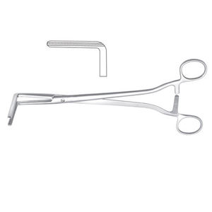 Quality Stainless Steel Surgical Instrument Wertheim Atrauma Vaginal <b>Clamp</b> 25 cm Long <b>Right</b> <b>Angled</b> Forceps - Product Image 2