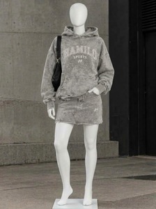 Conjunto de Falda y Sudadera Corta Amarilla para Mujer, Estilo Ajustado, 2 Piezas, para Otoño - Product Image 6