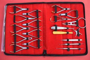 Dental German Stainless Steel Orthodontic <b>Pliers</b> <b>Set</b> 18pcs Professional Tool Kit Manual CE Certified for Dental Clinic Lab - Product Image 2