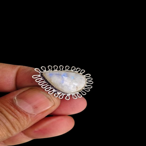 Wholesale Beautiful Super Quality Natural Crystal Rainbow <b>moon</b> <b>stone</b> <b>Ring</b> Electroplated <b>Ring</b> Beautifully Polished with - Product Image 1