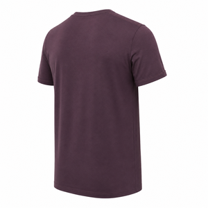 Camiseta Personalizada Color Morado Ciruela con Cuello en V para Hombre, Mezcla de Algodón, Manga Corta, Estilo Casual, Venta al Por Mayor - Product Image 4