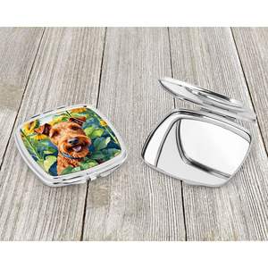 Irish Terrier Sunflowers Compact Folding Handheld <b>Makeup</b> <b>Mirror</b> for Women Travel Decorative Pocket <b>Mirror</b> Gift for Girls - Product Image 3