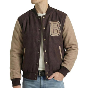 Mens Hotline Miami Varsity Letterman Fashion Wool Bomber <b>Slim</b> <b>Fit</b> Casual Warm Boys College Baseball <b>Jacket</b> - Product Image 1