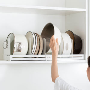 Étagère de rangement murale double niveau multifonction en fer durable pour cuisine, support organisateur en métal robuste, vente en gros directe usine - Product Image 3
