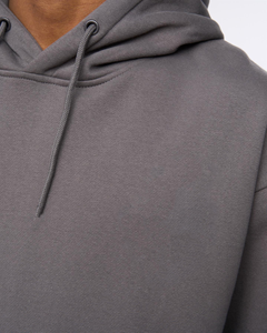 Sudadera con Capucha para Hombre, Color Sólido, Corte Holgado, Informal, para Otoño, con Bolsillos, Forro de Algodón Tejido, Transpirable, con Logotipo Frontal - Product Image 6
