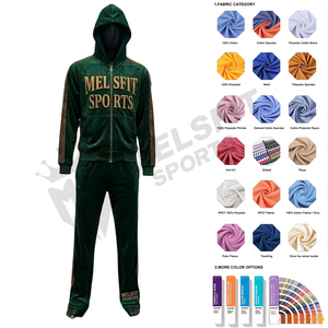 Men Custom Zipper <b>Tracksuit</b> Trendy Design Gym Sports Set Comfortable Training Jogging Outfit - Product Image 5