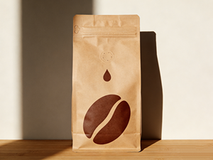 ถุงกระดาษคราฟท์สีน้ำตาลด้าน เกรดอาหาร ปิดผนึกได้ พร้อมวาล์วระบายอากาศทางเดียว สำหรับเมล็ดกาแฟและผงกาแฟ - Product Image 3