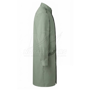 Blouse de travail de laboratoire sur mesure avec boutons-pression sur le devant, manches longues confortables, plusieurs poches et une coupe raffinée - Product Image 4