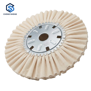 Paño de Pulido Fino para Acabados Lisos y Brillantes, Rueda de Tela Blanca 2*14" con Embalaje OEM en Cartón - Product Image 4