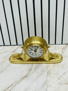 OLD WORLD TREASURE HANDICRAFTS Modern Aluminium Handmade Portable Nautical Desk <b>Clock</b> Roman Numerals Maritime <b>Table</b> <b>Clock</b> - Product Image 2