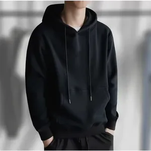 เสื้อฮู้ดดี้ผู้ชายทรงโอเวอร์ไซส์ ลวดลายพิมพ์แบบหยดน้ำ ผ้าฟลีซเนื้อนุ่ม ซักแล้วไม่หด คุณภาพสูง ผลิตจากผ้าฝ้าย 100% ลวดลายแบบย้อมสีเอซิด - Product Image 3