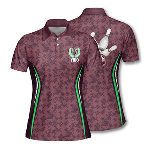 OEM Custom Sublimated <b>Bowling</b> Polo Jersey Quick Dry Breathable Team Sports <b>Bowling</b> Polo Shirts - Product Image 5