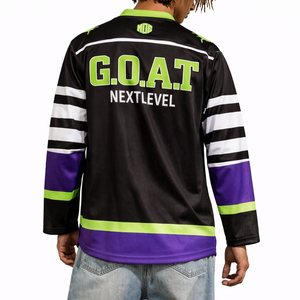 Maillot de football américain personnalisé avec motif serpent sublimé, coupe oversize, en maille, style streetwear, manches longues, marque privée, OEM, vente en gros - Product Image 5