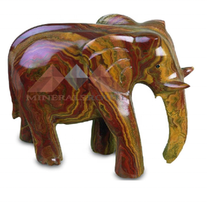2025 nueva llegada elefante de ónix Natural de alta calidad ligero elegante decoración del hogar mármol de ónix diseño exclusivo hecho a mano - Product Image 3