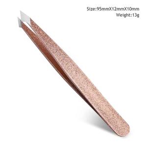 Pinzas para Pestañas de Acero Inoxidable con Puntas Suaves, Herramientas de Maquillaje de Precisión, Acabado Brillante, Juego Multicolor - Product Image 5