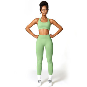 Conjunto de Yoga de Cintura Alta, Ligero, Delgado, de Diseño Personalizado, de Alta Calidad, Transpirable, Nuevo y Moderno, en Oferta - Product Image 5