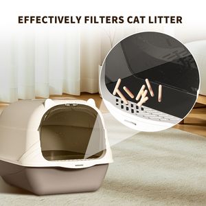 Lettiera Portatile per Gatti Grande Capacità 9L Facile da Riporre per Vari Scenari Inclusa l'Adozione, Realizzata in Materiale PP ABS - Product Image 5