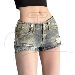 Shorts Formales de Mezclilla para Mujer, Corte Recto, Verano, Lavados, Transpirables, Personalizados, de Alta Calidad y Precio Razonable, Última Tendencia - Product Image 4