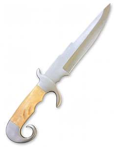 Stainless Steel Heavy-Profile Utility <b>Craft</b> <b>Tool</b> Engraved Bone Handle Executive Display Piece - Product Image 2