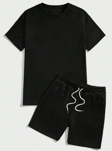 Ensemble de shorts en molleton bouclette pour hommes, personnalisable avec logo, survêtement épais, ensemble de shorts en tissu éponge pour hommes, doux et confortable, vente en gros, OEM - Product Image 5