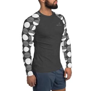 Custom Made Full Sublimated Rash Guard Compression Clothing Men Gym Shirt - Product Image 3