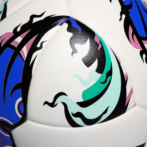 Ballon de football de qualité supérieure, imprimé par sérigraphie, en PU, texture laminée, taille 5, cousu à la machine, pour l'entraînement - Product Image 5
