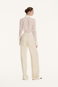 Low Moq Women's <b>Pants</b> Trousers AMARA WIDE-LEG TROUSERS Structured Woven 36% Acrylic 30% <b>Wool</b> 21% Polyester Women's Trousers - Product Image 6