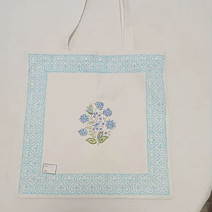 Nouveau sac fourre-tout en toile de boutique, écologique, en coton brodé, avec fermeture éclair, sac à bandoulière minimaliste pastel, sacs fourre-tout avec logo personnalisé - Product Image 1