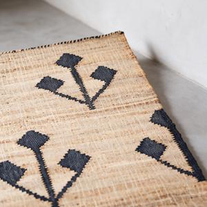 Handwoven <b>Jute</b> <b>Rug</b> Geometric Sprig Design Living Room Bedroom Hotel Wholesale Manufacturer India - Product Image 3