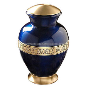 Urna de cremación para adultos de peltre crepuscular grande, cerámica de entierro conmemorativo para cenizas, suministros funerarios - Product Image 2