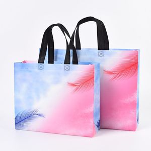Bolsas de Compras Reutilizables de Tela No Tejida PP con Asas Negras, Impresión de Serigrafía OEM/ODM de Vietnam - Product Image 1