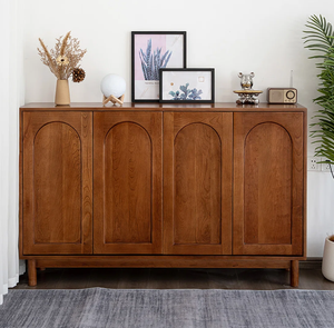 Meuble de rangement à chaussures en bois de style farmhouse à 5 niveaux avec portes à persiennes, étagères réglables, organisateur de chaussures convertible pour salon - Product Image 1