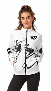 Vestes de football sublimées pour femmes, vestes de course zippées, vêtements de sport pour femmes, vestes d'entraînement, vestes de course sublimées pour femmes - Product Image 3