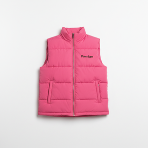 Gilet matelassé léger pour femmes, veste sans manches d'hiver, fabricant de vêtements OEM - Product Image 4