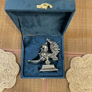 DIYA en Forma de Pavo Real Plateado en Plata - Product Image 2