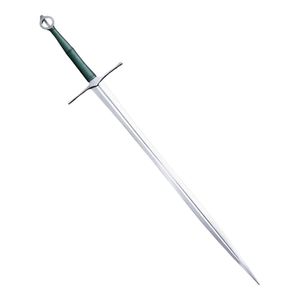 Couteau de combat à lame droite en acier, épaisseur de qualité industrielle, manche en cuir, lame unique non réglable - Product Image 2