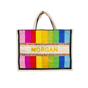 Bolsos de mano con cuentas de lujo hechos a mano para mujer para cada ocasión Elegancia elegante del arco iris Accesorios de moda con estilo para viajes a la playa - Product Image 1