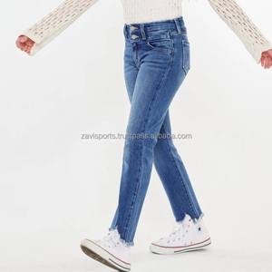 Pantalons larges tendance 2025 de haute qualité pour femmes, jeans à taille haute, pantalons en denim amples, jeans en coton personnalisés pour femmes, multi-poches - Product Image 3