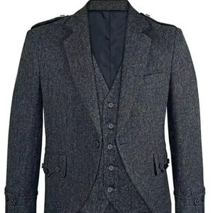 Veste et gilet décontractés gris anthracite pour homme, respirants, en gros, prêts à être expédiés - Product Image 1