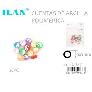 Perline in Argilla Polimerica Ilan Design Bagua 5x9mm 20pz - Product Image 3