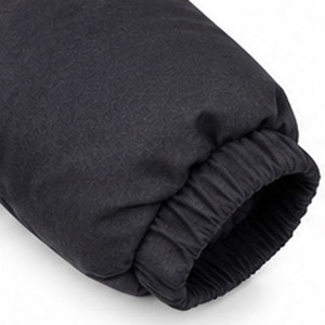 Chaqueta Acolchada Ligera y Cálida para Hombre, al por Mayor, Resistente al Viento, Abrigo Acolchado Negro Liso - Product Image 4