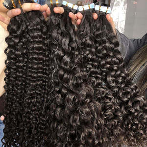 Extensiones de Cabello Humano Remy Rizado de Lujo, Textura Natural Suave, Rizos Voluminosos y Elásticos para Mujeres, Proveedor Indio, Suministro al por Mayor - Product Image 3
