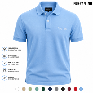 Fabricante de Camisetas Polo Personalizadas, Fábrica Verificada |   Camisetas Polo de Algodón con Logotipo Personalizado |   Fabricante y Proveedor de Ropa de Marca Privada - Product Image 1