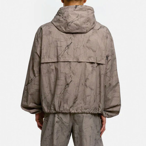 Trendy Custom Marble Print Hood Windbreaker <b>Jacket</b> <b>Lightweight</b> Waterproof Outdoor Nylon Shell <b>jacket</b> for men Streetwear Supplier - Product Image 2