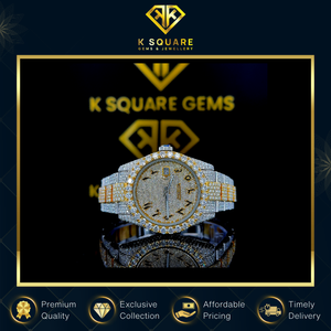 Reloj de Lujo de Primera Calidad con Movimiento Automático de Cuarzo, Resistente al Agua, con Diamantes Moissanite VVS y Acero Inoxidable - Product Image 3